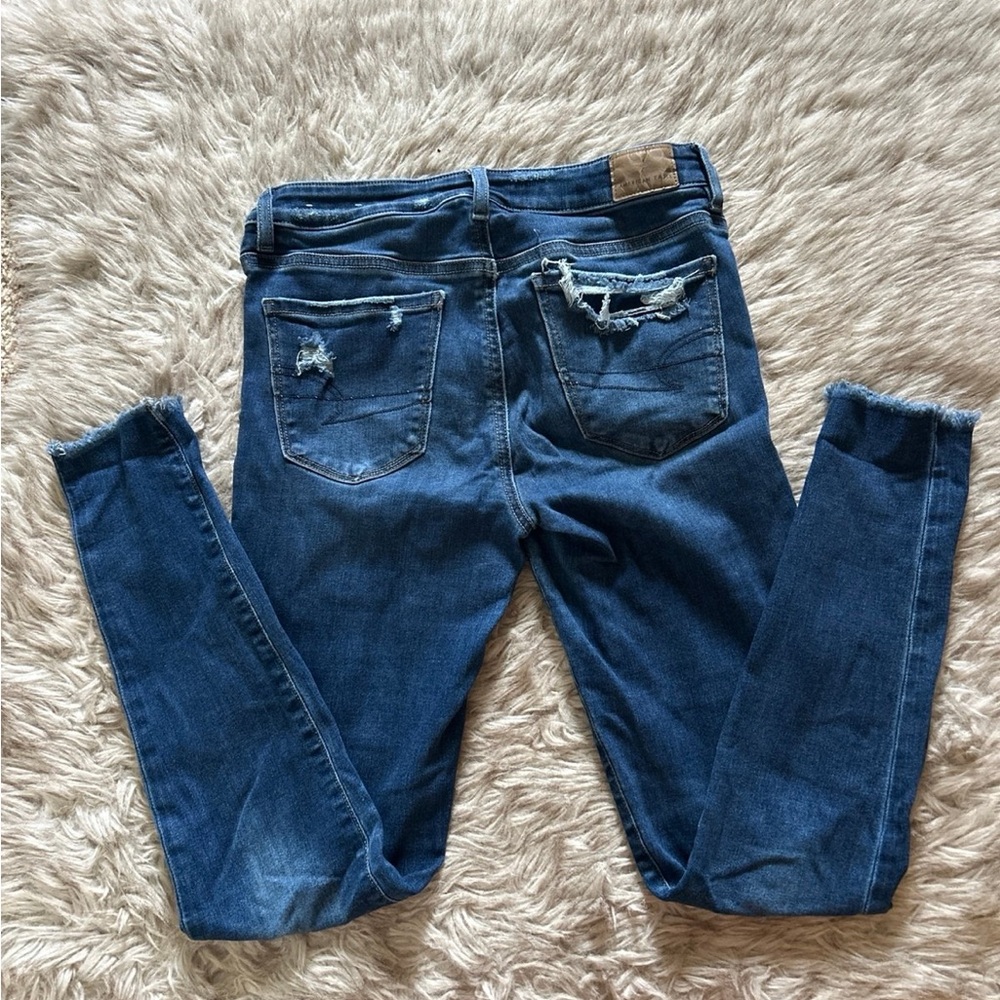American Eagle Outfitters Dark Blue Skinny Jeans